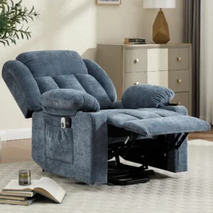 Comfortable Power Lift Recliner with Massage and Heat