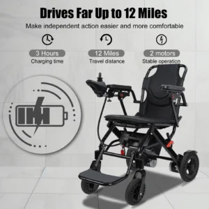 Walker Walking Aid Portable Wheelchair with 500W Motors