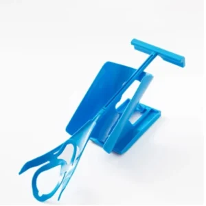 Blue Portable Sock Slider Aid Helps Put Socks On Off No Bending