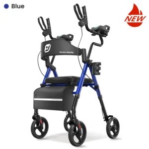 Upright walker with Padded Seat and Backrest